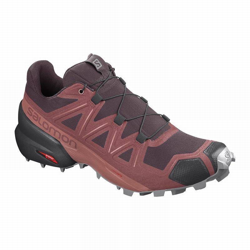 Zapatillas Trail Running Salomon Mujer Rojas - Salomon Argentina SPEEDCROSS 5 ,714208-MIY